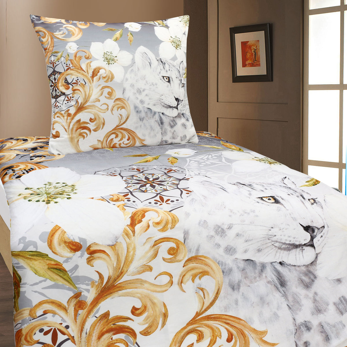 Mikrofaser Satin Bettwäsche Ornamente 135x200 80x80 Set 2tlg. 4tlg. Ho – aboutyourhome