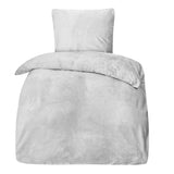 Bettwäsche Winter Plüsch Samt Touch Fleece Uni  155x220 80x80cm
