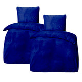 Bettwäsche Winter Plüsch Samt Touch Fleece Uni  155x220 80x80cm