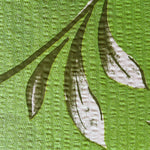 Bettwäsche Baumwolle Seersucker Blumen Weiß Grün 135x200 80x80