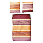 Baumwolle Bettwäsche Streifen Orange Lila 135x200 80x80cm