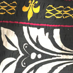 Bettwäsche Seersucker Ornamente Schwarz Rot 135x200 80x80cm