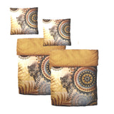 Baumwolle Satin Bettwäsche Digitaldruck Ornamente Tiger 135x200 80x80 Set 2tlg. 4tlg.