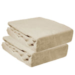 Spannbettlaken Winter Teddy Plüsch Samt Cashmere Fleece 90x200cm - 100x200cm
