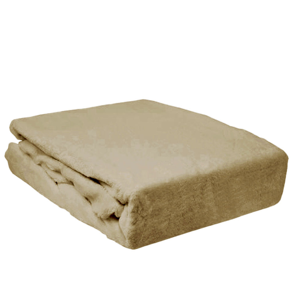 Spannbettlaken Winter Teddy Plüsch Samt Cashmere Fleece 180 x 200cm – aboutyourhome