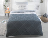Renforce Bettwäsche Baumwolle Home Grau 135x200 80x80cm