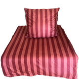 Hochwertige Flanell Bettwäsche Streifen Rot 2tlg.4tlg. diverse Größen