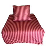 Hochwertige Flanell Bettwäsche Streifen Rot 2tlg.4tlg. diverse Größen
