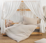 Hochwertige Musselin Kinder Bettwäsche Baumwolle 100x135 40x60cm