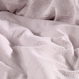 Hochwertige Musselin Bettwäsche Baumwolle 135x200 80x80cm Rosa