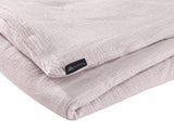 Hochwertige Musselin Bettwäsche Baumwolle 135x200 80x80cm Rosa