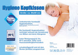 Kopfkissen Hygiene  Sanitized 40x80 cm Kochfest Antibakteriell Hotel Pension