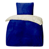 Wendebettwäsche Winter Cashmere Touch Fleece Uni 135x200 80x80cm