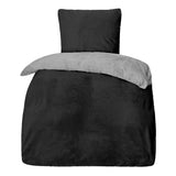 Wendebettwäsche Winter Cashmere Touch Fleece Uni 135x200 80x80cm