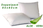 Kopfkissen Aloe Vera 2er Pack 80x80 cm Hotel Pension Pflegeleicht Doppelpack