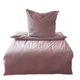 Bio Bettwäsche Baumwolle Satin 155x220 80x80 Set 2tlg. 4tlg. rosa grau mintgrün